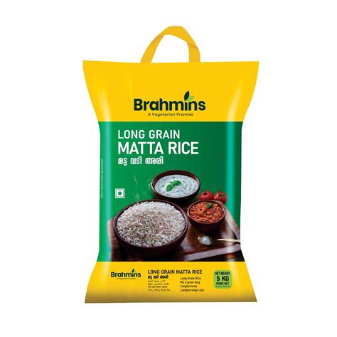 Brahmins Long Grain Matta Rice 5 Kg Online At Best Price Boiled Rice
