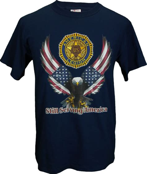 Valiant Eagle T Shirt American Legion Flag And Emblem