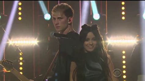Machine Gun Kelly And Camila Cabello Bad Things Live At The Late Late