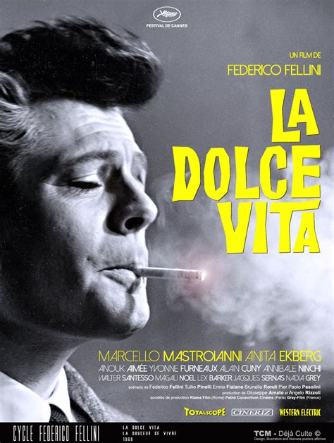 La Dolce Vita 1960 Federico Fellini Posterspy Marcello Mastroianni