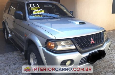 mitsubishi pajero sport 2 8 4x4 8v turbo intercooler diesel 4p automático prata diesel 2001