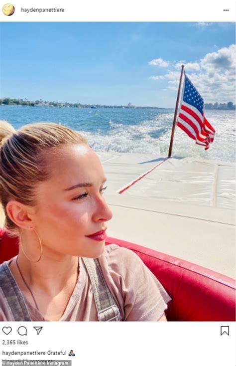 Hayden Panettiere Is Feeling Grateful As She Takes A Relaxing Boat