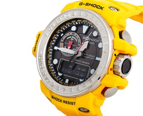 Casio G Shock Mens 55mm Gwn10009a Watch Yellow Ebay