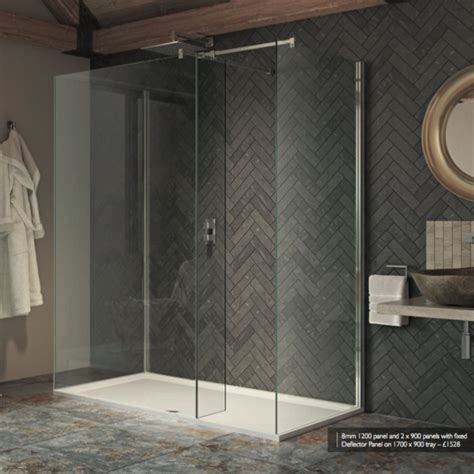 Kudos Ultimate2 8mm 760mm Wetroom Glass Panel