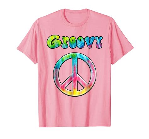 Groovy Vintage Psychedelic Tie Dye Hippie Peace Sign T Shirt Ln Lntee