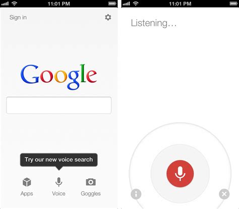 You are browsing old versions of google search app. Google Voice Search for iOS: Not A Siri Competitor, Still ...
