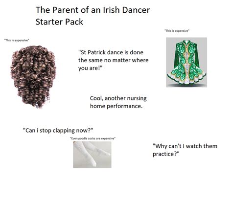 Parent Of An Irish Dancer Starterpack Starterpacks
