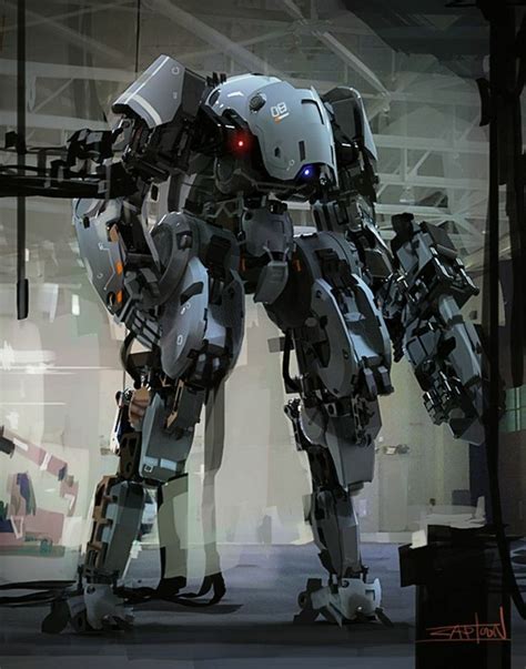 Futuristic Robot Robot Concept Art Robots Concept