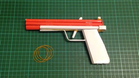 Yoshiny's Design: Semi-Auto Paper GUN that shoots Rubber Band - Tutorial