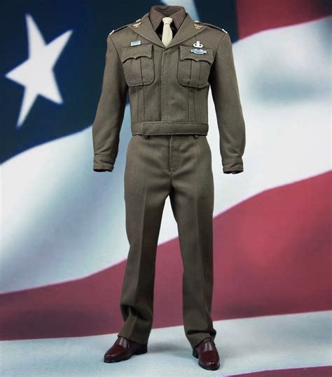 Poptoys X19 Golden Age 1 6 Wwii Captain America Us Army Uniform Jacket Model Toys And Hobbies