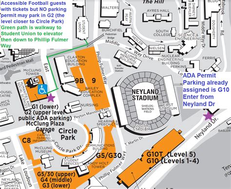 Neyland Stadium Parking Map