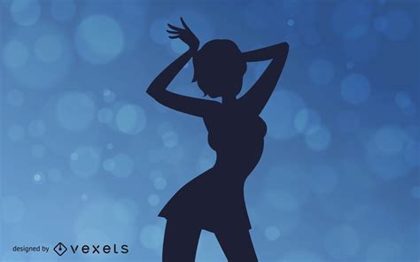 Woman Dancing In A Club Silhouette Vector Download