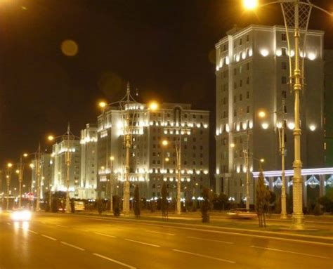 Turkmenistan Ashgabat At Night Travel Unlimited