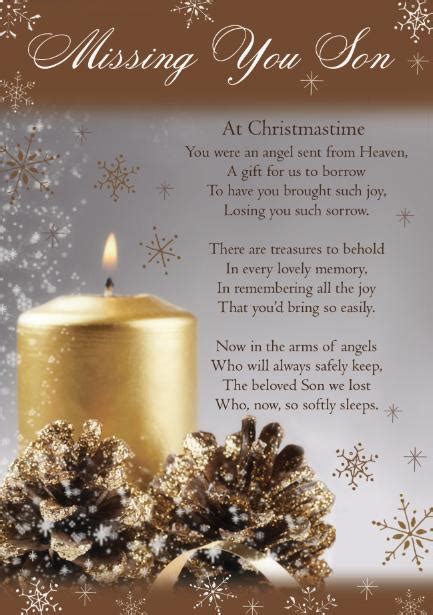 Missing Son At Christmas Quotes Quotesgram