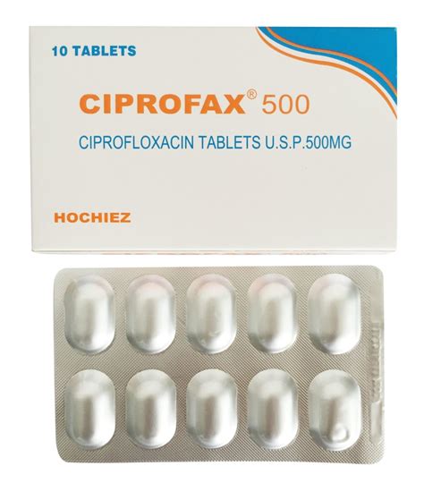 Ciprofloxacin Tablets 500mg Taizhou Sunzone Intl Ltd Cphi Online