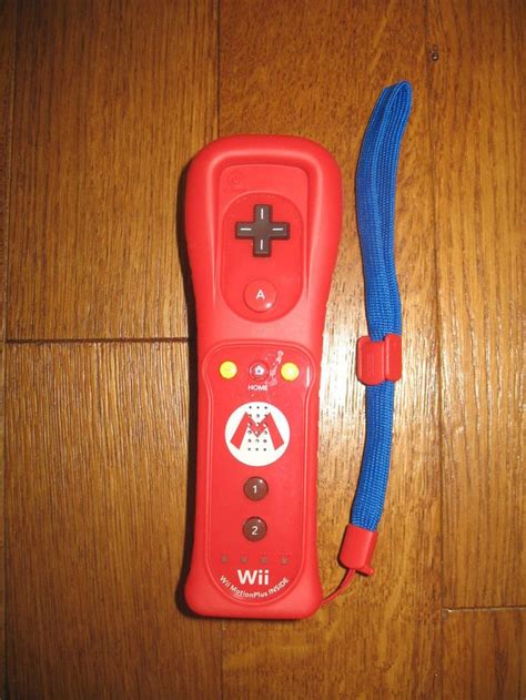 Nintendo Wii Super Mario Red Motion Plus Controller~used On A Few Times