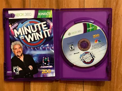 Minute To Win It Xbox 360 Kinect Game With Booklet Video Games