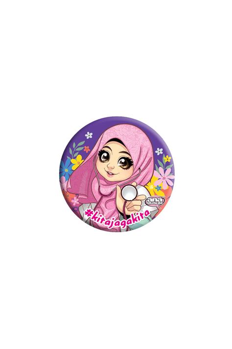 Button Badge Ana Muslim Merchandise Fruto Kingdom Tiger Tekkerz