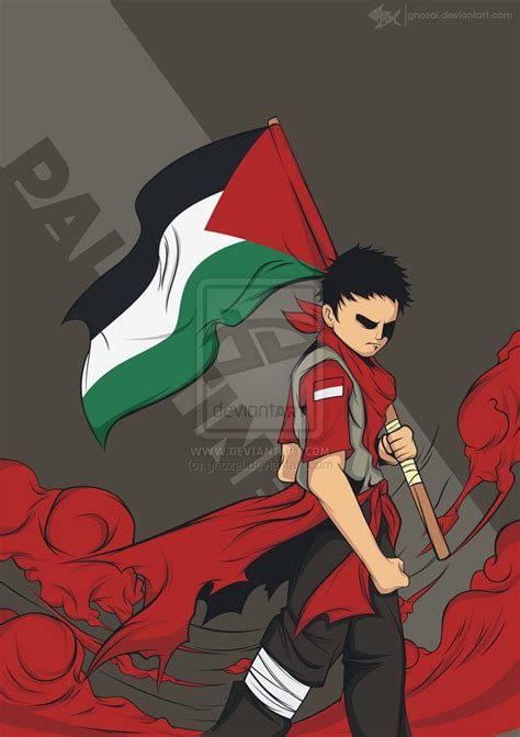 Wallpaper Hitam Putih Gambar Anime Cowok Keren 3d √ Anime Palestina Dan
