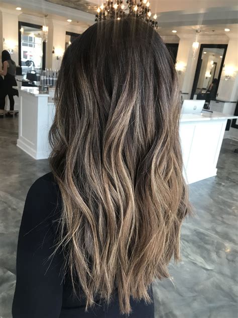 Highlights are so much attractive that most of the people are willing to adopt the makeover. Long Dark Hair Balayage | Hair styles, Long dark hair ...