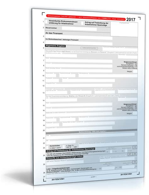 Wer freiberuflich tätig ist, muss dem finanzamt seinen gewinn im steuerformular s mitteilen. Vereinfachte Einkommensteuererklärung 2017 | Steuerformular zum Download