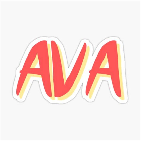 Ava Sticker For Sale By Kretgach Redbubble