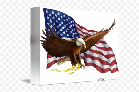 Eagle With Flag No Background By Bob Engle American Eagles Pngeagle