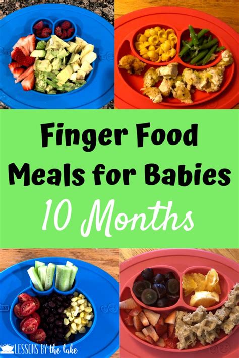 This is good preparation for the toddler years, when kids take charge of feeding themselves. Baby Finger Food Meal Ideas at 10 Months | Baby food ...