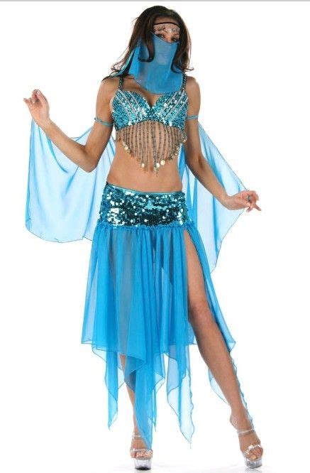 Arabian Nights Harem Belly Dancer Genie Prinzessin Jasmin Aladin Kost M
