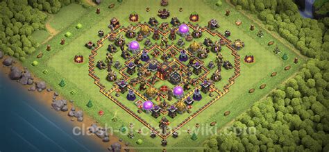 Trophy Defense Base TH10 With Link Anti Everything Clash Of Clans