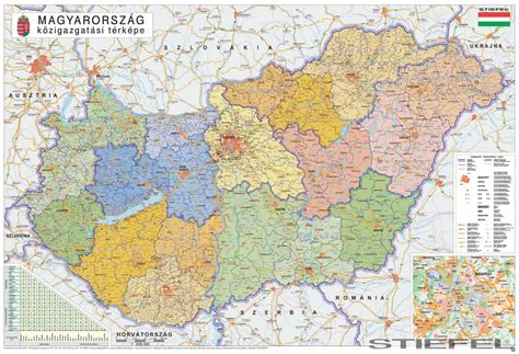 A térkép egy, az orbán viktor miniszterelnök közösségi oldalára 2019. Magyarország közigazgatása és közlekedése térképe, falitérké