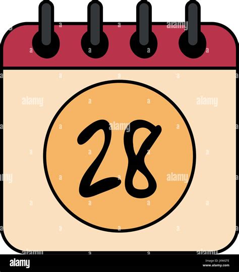 Calendar 28 Icon Image Stock Vector Image And Art Alamy