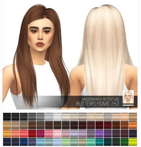 Sims 4 Hairs Miss Paraply Butterfly`sims Hair Retextured Sims Hair