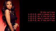 If This Isn't Love by Jennifer Hudson (Lyrics) - YouTube