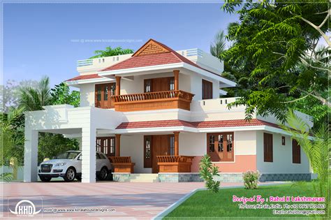 Traditional Kerala House Design With A Contemporary Car