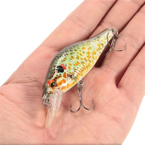 6 Color Fishing Lures Bionic Crankbait 3d Eyes Fishing Lure Unique Body