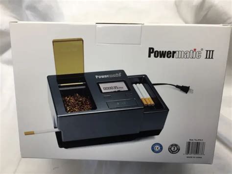 New Powermatic Iii 3 Electric Cigarette Rolling Machine Injector 399