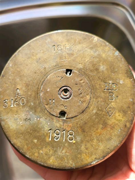 Ww1 Brass Shell Case British 18 Pounder 1918 In Egremont Cumbria
