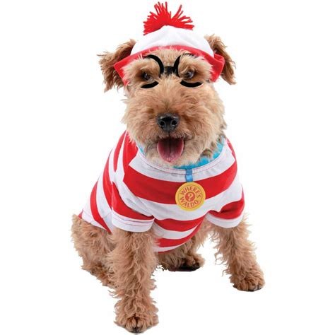 Wheres Waldo Woof Dog Kit Halloween Pet Costume Multiple Sizes