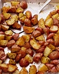 Roasted Red Potatoes (425* for 30 minutes) Dice them up into 1/2 inch ...