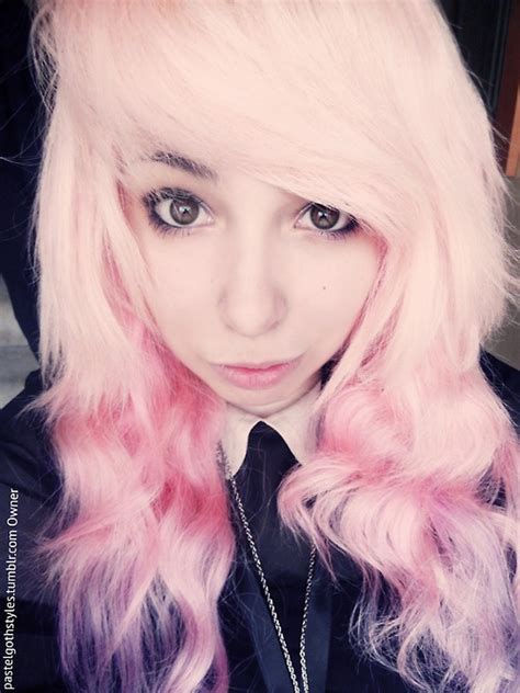 Photo Pastel Goth Hair Hair Color Pink Grunge Hair