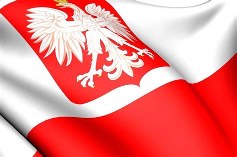 √ Poland Flag Pictures Premium Photo Poland Flag On Pole Metal