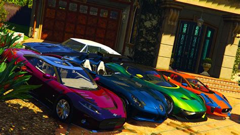 Gta 5 Car Pack 5 In 1 Add On Auto Installer Oiv Best Modding