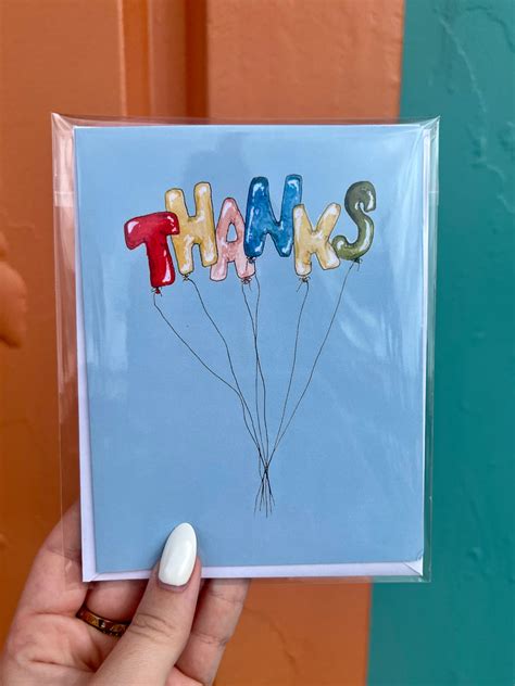Thank You Greeting Card Envelope Artxnikki