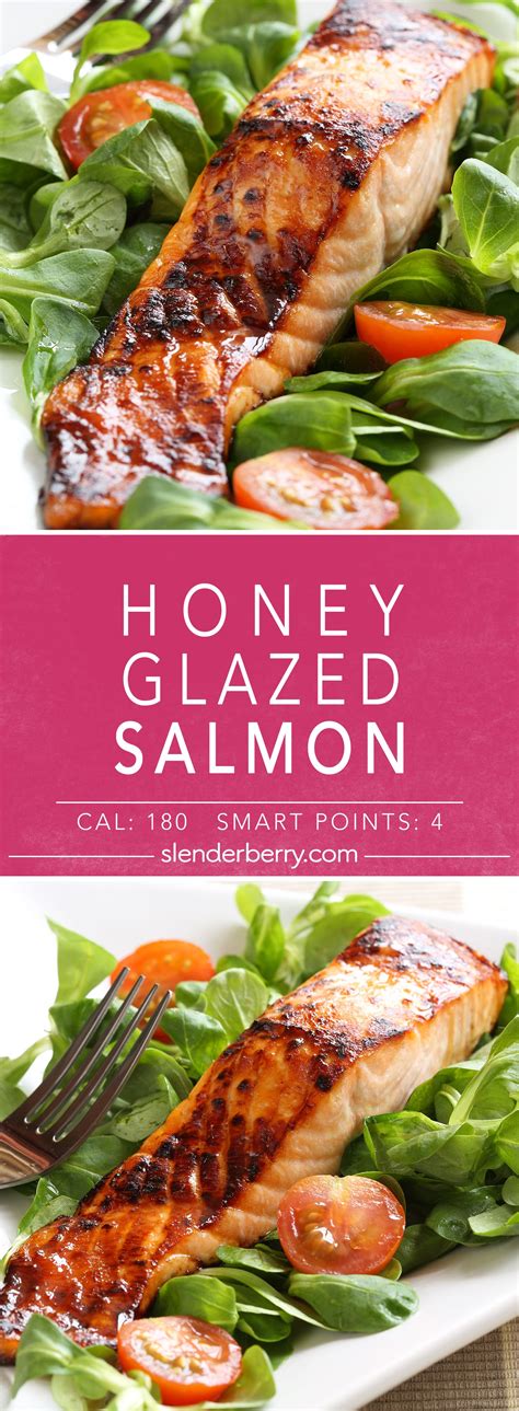 Only takes ten minutes to prepare, and it's robust enough to serve as a main or to satisfy your midnight salty snack craving. Honey Glazed Salmon - Slenderberry | Recipe | Salmon dinner recipes, Honey glazed salmon, Glazed ...