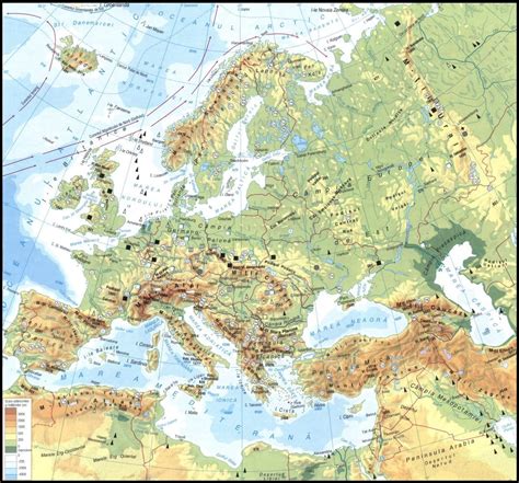 Geografilia Hărți Fizico Geografice Europa