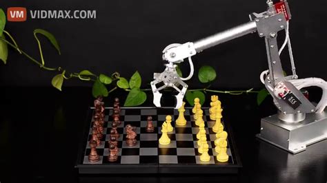 7bot Desktop Robot Arm Playing Chess With Human Videos