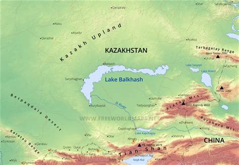 Lake Balkhash Maps