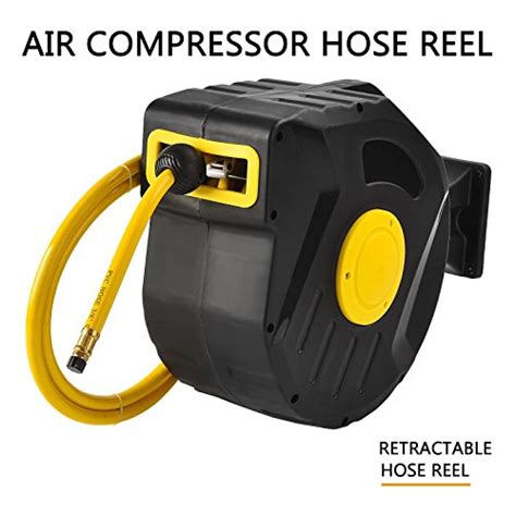 Trading Inch X Ft Retractable Air Compressor Hose Reel Auto Rewind Garage Tool Psi