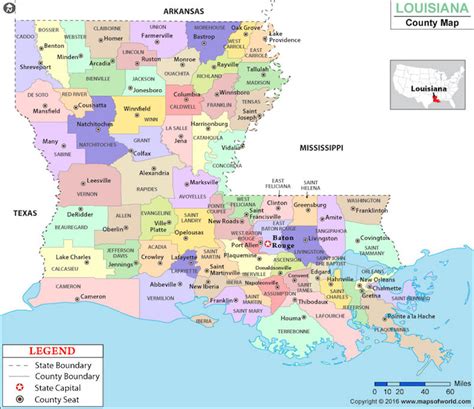 Louisiana Political Map